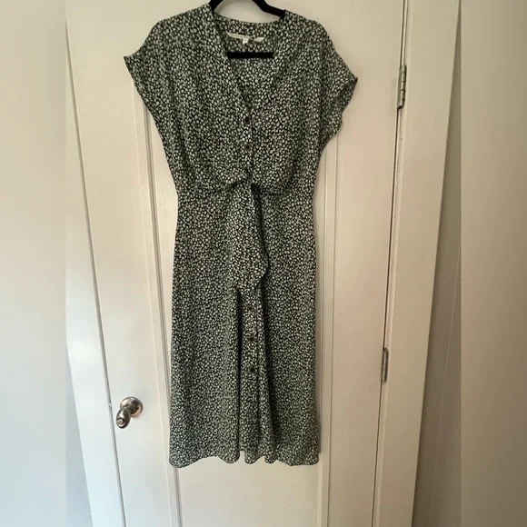 Veronica Beard | Dresses | Veronica Beard Green Floral Midi Dress | Poshmark